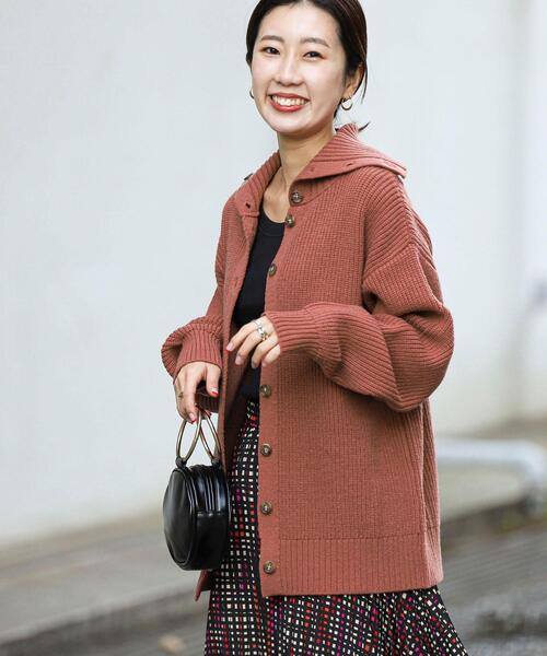 coen（コーエン）の「［洗える］もちふわ2WAYオフタートルニット（ニット/セーター・レディース・ライトブルー/ライム/ナチュラル/レンガ・M/L）」の4枚目の写真