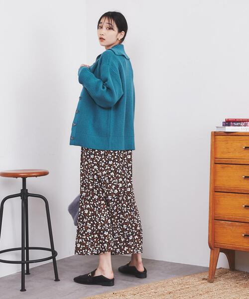 coen（コーエン）の「［洗える］もちふわ2WAYオフタートルニット（ニット/セーター・レディース・ライトブルー/ライム/ナチュラル/レンガ・M/L）」の17枚目の写真