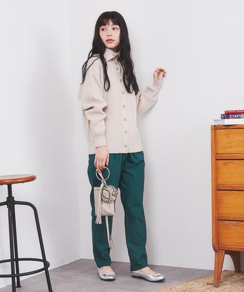 coen（コーエン）の「［洗える］もちふわ2WAYオフタートルニット（ニット/セーター・レディース・ライトブルー/ライム/ナチュラル/レンガ・M/L）」の20枚目の写真