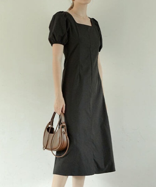 ACYM（アシーム）の「Back tie lady ワンピース（ワンピース・レディース・ホワイト/ブラック・FREE）」の2枚目の写真