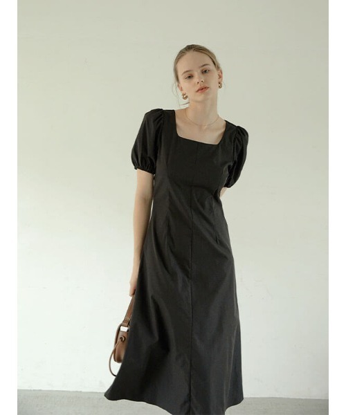 ACYM（アシーム）の「Back tie lady ワンピース（ワンピース・レディース・ホワイト/ブラック・FREE）」の6枚目の写真