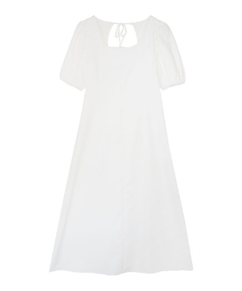 ACYM（アシーム）の「Back tie lady ワンピース（ワンピース・レディース・ホワイト/ブラック・FREE）」の7枚目の写真