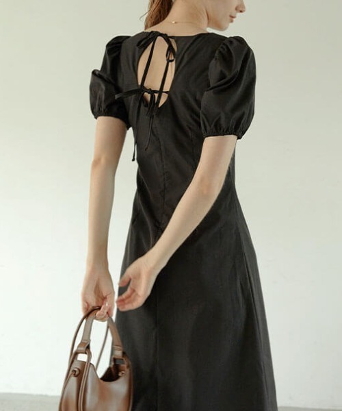 ACYM（アシーム）の「Back tie lady ワンピース（ワンピース・レディース・ホワイト/ブラック・FREE）」の13枚目の写真