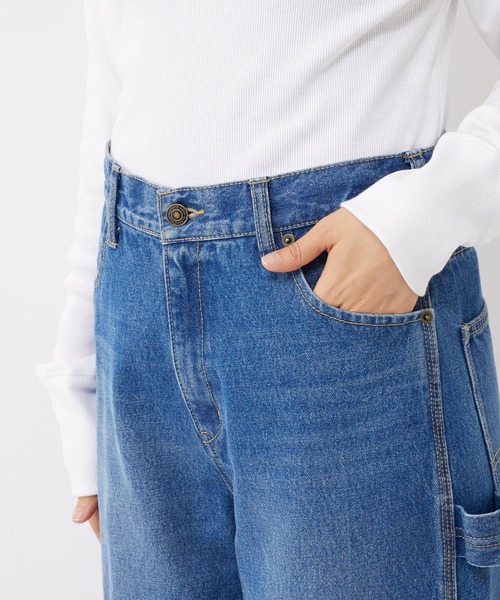 RIVE DROITE(リヴドロワ)の「MONN.:. (モン)/デニムペインターパンツ(デニムパンツ・レディース・ブルー・36/38)」の5枚目の写真