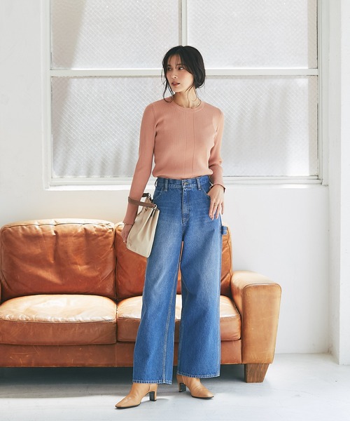 RIVE DROITE(リヴドロワ)の「MONN.:. (モン)/デニムペインターパンツ(デニムパンツ・レディース・ブルー・36/38)」の17枚目の写真