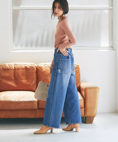 RIVE DROITE(リヴドロワ)の「MONN.:. (モン)/デニムペインターパンツ(デニムパンツ・レディース・ブルー・36/38)」の18枚目の写真