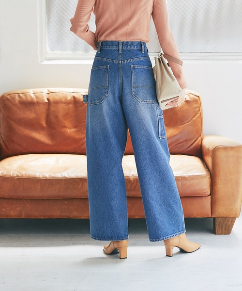 RIVE DROITE(リヴドロワ)の「MONN.:. (モン)/デニムペインターパンツ(デニムパンツ・レディース・ブルー・36/38)」の16枚目の写真