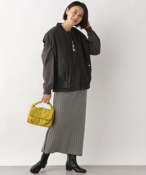 LEPSIM（レプシィム）の「12ゲージムジガラナロースカート　124987（スカート・レディース・ブラック/ブラック系その他/イエロー系その他・FREE）」の9枚目の写真