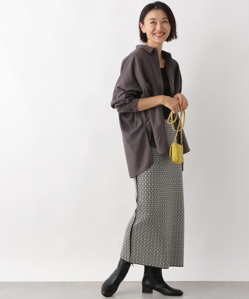 LEPSIM（レプシィム）の「12ゲージムジガラナロースカート　124987（スカート・レディース・ブラック/ブラック系その他/イエロー系その他・FREE）」の4枚目の写真