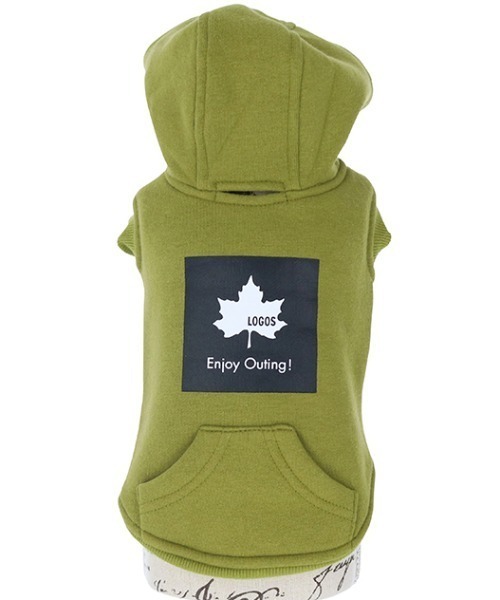 LOGOS（ロゴス）の「LOGOS/ボックスロゴプルパーカー（ペットウェア・メンズ・オレンジ/グリーン・M/XS/2L/3L/S/L）」の4枚目の写真