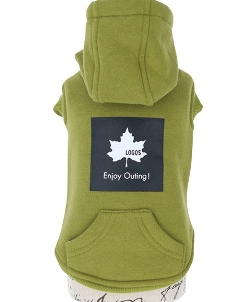 LOGOS（ロゴス）の「LOGOS/ボックスロゴプルパーカー（ペットウェア・メンズ・オレンジ/グリーン・M/XS/2L/3L/S/L）」の5枚目の写真