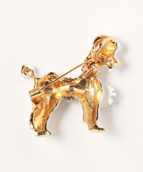 Ray BEAMS（レイビームス）の「guriguri / プードル ブローチ（ブローチ/コサージュ・レディース・ブラック/ホワイト・ONE SIZE）」の3枚目の写真