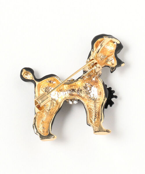 Ray BEAMS（レイビームス）の「guriguri / プードル ブローチ（ブローチ/コサージュ・レディース・ブラック/ホワイト・ONE SIZE）」の5枚目の写真