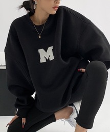 Vipoa | オーバーサイズロゴ刺繍スウェット(スウェット)