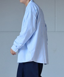ILL'S | オックス 無地 / ストライプ ビッグシルエットシャツ【ILL'S】(シャツ/ブラウス)