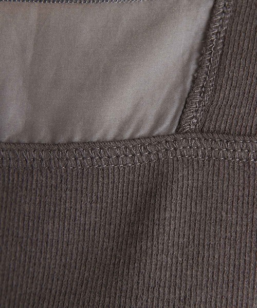 COLLAGE GALLARDAGALANTE(コラージュガリャルダガランテ)の「前後2WAY/ジャケットとの相性がいい/スクエアシアー切替タンク/手洗い可(タンクトップ・レディース・ホワイト/ブラック/チャコールグレー/ライトグレー・FREE)」の21枚目の写真