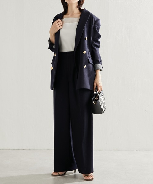 COLLAGE GALLARDAGALANTE(コラージュガリャルダガランテ)の「前後2WAY/ジャケットとの相性がいい/スクエアシアー切替タンク/手洗い可(タンクトップ・レディース・ホワイト/ブラック/チャコールグレー/ライトグレー・FREE)」の5枚目の写真