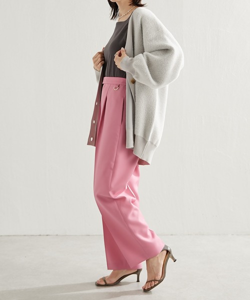 COLLAGE GALLARDAGALANTE(コラージュガリャルダガランテ)の「前後2WAY/ジャケットとの相性がいい/スクエアシアー切替タンク/手洗い可(タンクトップ・レディース・ホワイト/ブラック/チャコールグレー/ライトグレー・FREE)」の18枚目の写真