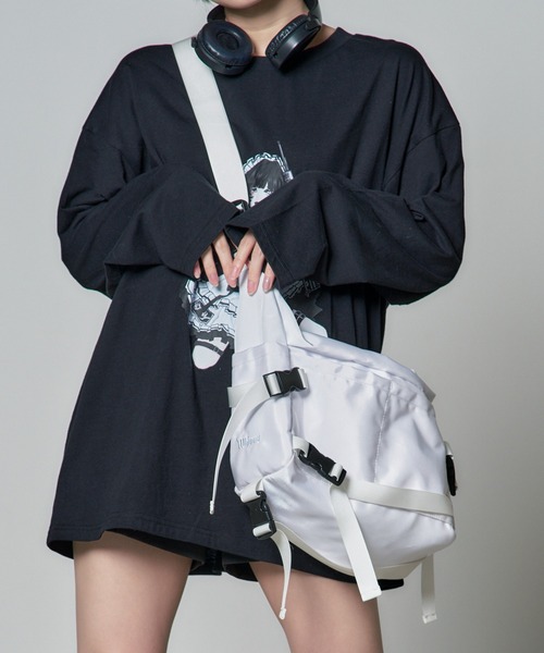 Whinny(ホワイニー)の「Whinny/脱ニートバッグ♪(ショルダーバッグ・レディース・ホワイト/ブラック/グレー・FREE)」の13枚目の写真