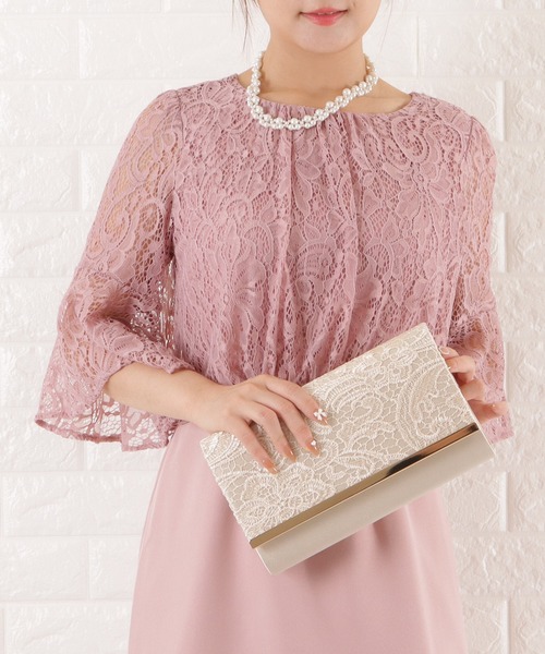 Lace Ladies(レースレディース)の「レースフラップ2wayクラッチバッグ(クラッチバッグ・レディース・ベージュ/シルバー/ブラック・FREE)」の8枚目の写真
