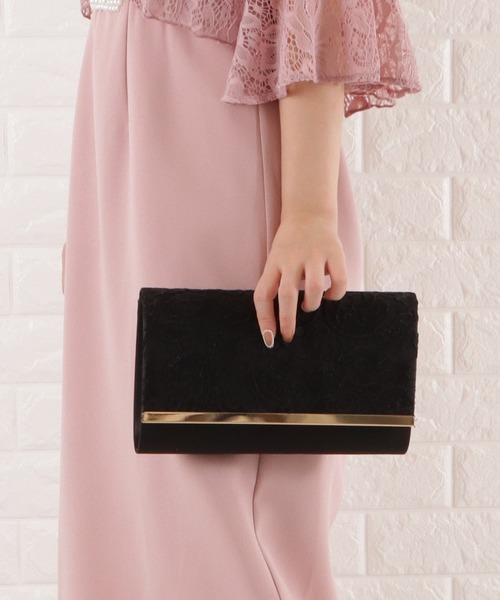 Lace Ladies(レースレディース)の「レースフラップ2wayクラッチバッグ(クラッチバッグ・レディース・ベージュ/シルバー/ブラック・FREE)」の9枚目の写真