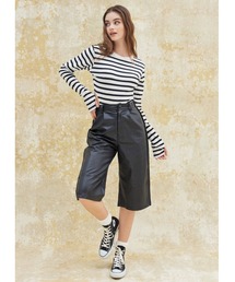 ALEXIA STAM | Fake Leather Half Pants /フェイクレザーハーフパンツ(その他パンツ)