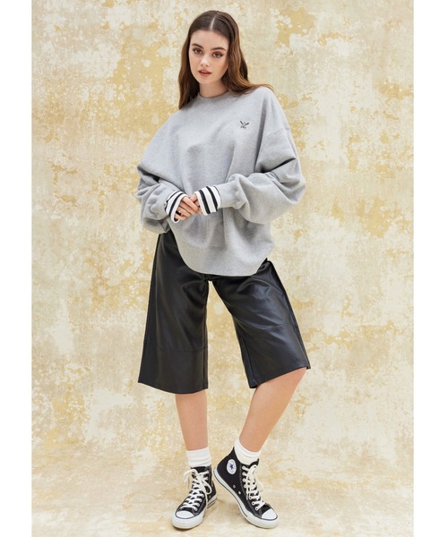 ALEXIA STAM（アリシアスタン）の「Fake Leather Half Pants /フェイクレザーハーフパンツ（その他パンツ・レディース・マスタード/ブラウン/ブラック・S/M）」の9枚目の写真