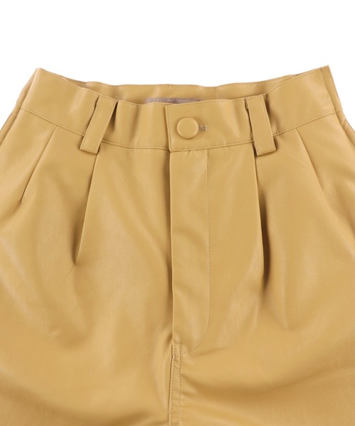 ALEXIA STAM（アリシアスタン）の「Fake Leather Half Pants /フェイクレザーハーフパンツ（その他パンツ・レディース・マスタード/ブラウン/ブラック・S/M）」の16枚目の写真