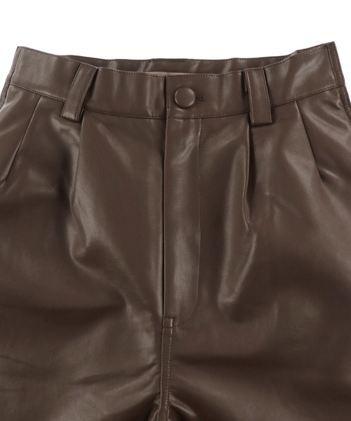 ALEXIA STAM（アリシアスタン）の「Fake Leather Half Pants /フェイクレザーハーフパンツ（その他パンツ・レディース・マスタード/ブラウン/ブラック・S/M）」の20枚目の写真