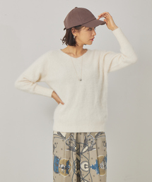 qualite | フォックスラクーンニットプルオーバー(ニット/セーター)