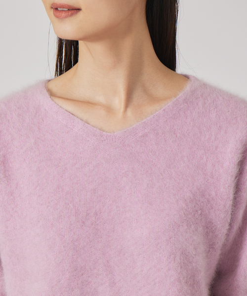 qualite（カリテ）の「フォックスラクーンニットプルオーバー（ニット/セーター・レディース・ブラウン系その他/パープル系その他/オフホワイト・36/38）」の19枚目の写真