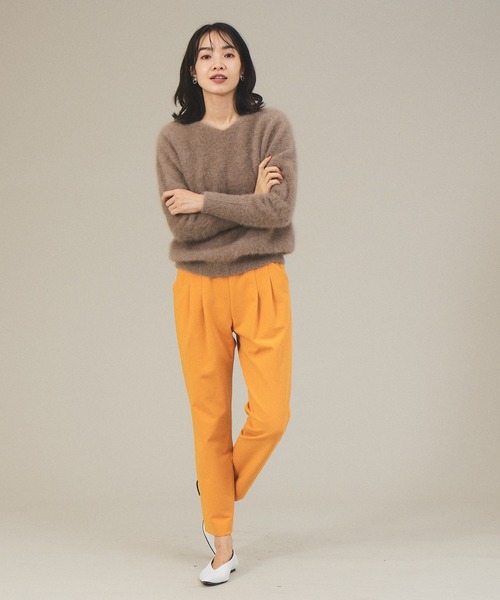 qualite（カリテ）の「フォックスラクーンニットプルオーバー（ニット/セーター・レディース・ブラウン系その他/パープル系その他/オフホワイト・36/38）」の4枚目の写真