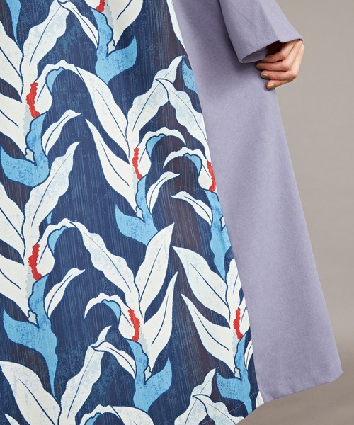 カヤ（カヤ）の「【カヤ】ジャポネズリ 彩り銘仙長羽織（カーディガン/ボレロ・レディース・スミクロ/ネイビー/グリーン系その他/ブルー系その他・FREE）」の17枚目の写真