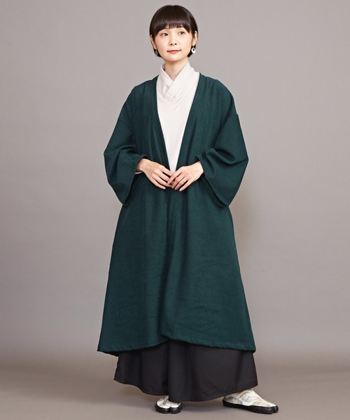 カヤ（カヤ）の「【カヤ】ジャポネズリ 彩り銘仙長羽織（カーディガン/ボレロ・レディース・スミクロ/ネイビー/グリーン系その他/ブルー系その他・FREE）」の21枚目の写真