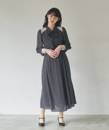 idem | classical dot ribbon onepiece/クラシカルドットリボンワンピース(ワンピース)