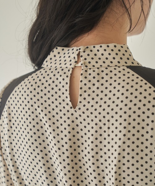 idem（イデム）の「classical dot ribbon onepiece/クラシカルドット