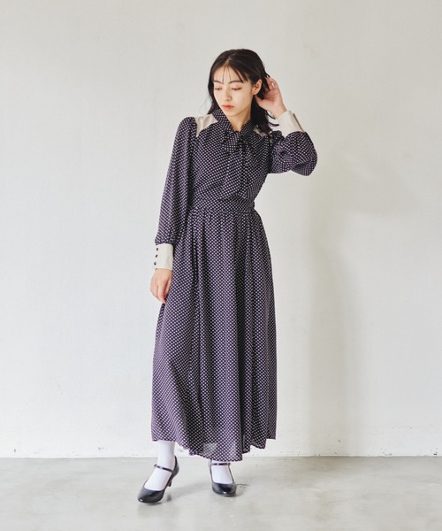Taylor愛用ブランド♪Aldridge Midi Dress*ドットワンピース Taylor愛用ブランド♪Aldridge Midi Dress*ドットワンピース