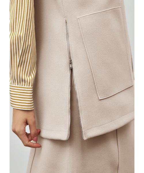 STYLE DELI（スタイルデリ）の「メルトン調ベスト（ベスト・レディース・チャコールグレー/ライトベージュ・FREE）」の9枚目の写真