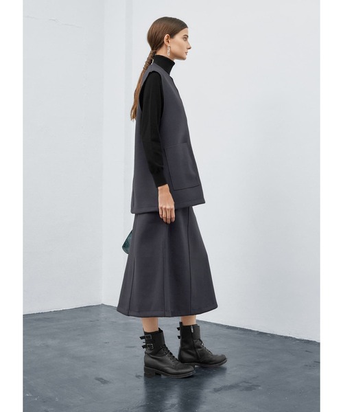 STYLE DELI（スタイルデリ）の「メルトン調ベスト（ベスト・レディース・チャコールグレー/ライトベージュ・FREE）」の20枚目の写真