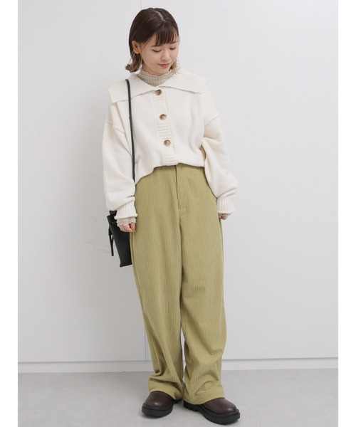ehka sopo（エヘカソポ）の「コーデュロイストレートパンツ（その他パンツ・レディース・ブラウン/マスタード/キナリ・ﾌﾘ-）」の9枚目の写真