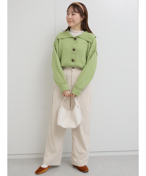 ehka sopo（エヘカソポ）の「コーデュロイストレートパンツ（その他パンツ・レディース・ブラウン/マスタード/キナリ・ﾌﾘ-）」の5枚目の写真