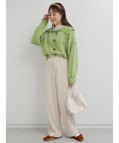 ehka sopo（エヘカソポ）の「コーデュロイストレートパンツ（その他パンツ・レディース・ブラウン/マスタード/キナリ・ﾌﾘ-）」の14枚目の写真