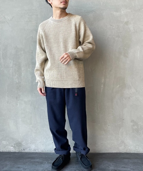 Gramicci（グラミチ）の「[GRAMICCI/グラミチ] ウールリラックス タックトラウザーパンツ（その他パンツ・メンズ・チャコールグレー/ネイビー/グレー/ネイビー系・S/M/L）」の6枚目の写真