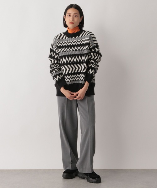 LOWRYS FARM（ローリーズファーム）の「ノルディックニットプルオーバーＬＳ 170930（ニット/セーター・レディース・ライトブルー/ブラック/ベージュ/ブルー・FREE）」の15枚目の写真