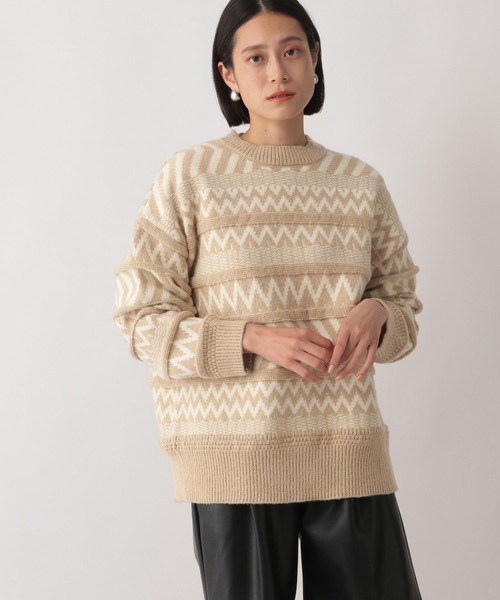 LOWRYS FARM（ローリーズファーム）の「ノルディックニットプルオーバーＬＳ 170930（ニット/セーター・レディース・ライトブルー/ブラック/ベージュ/ブルー・FREE）」の22枚目の写真