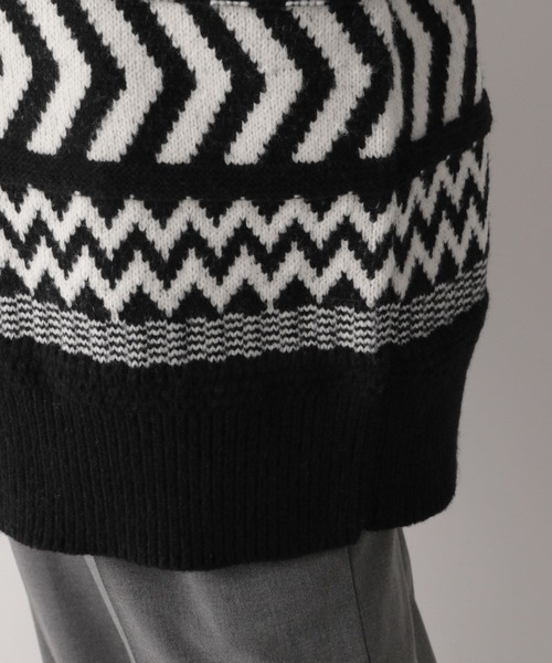 LOWRYS FARM（ローリーズファーム）の「ノルディックニットプルオーバーＬＳ 170930（ニット/セーター・レディース・ライトブルー/ブラック/ベージュ/ブルー・FREE）」の14枚目の写真