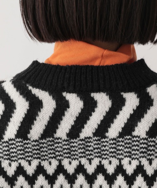 LOWRYS FARM（ローリーズファーム）の「ノルディックニットプルオーバーＬＳ 170930（ニット/セーター・レディース・ライトブルー/ブラック/ベージュ/ブルー・FREE）」の13枚目の写真