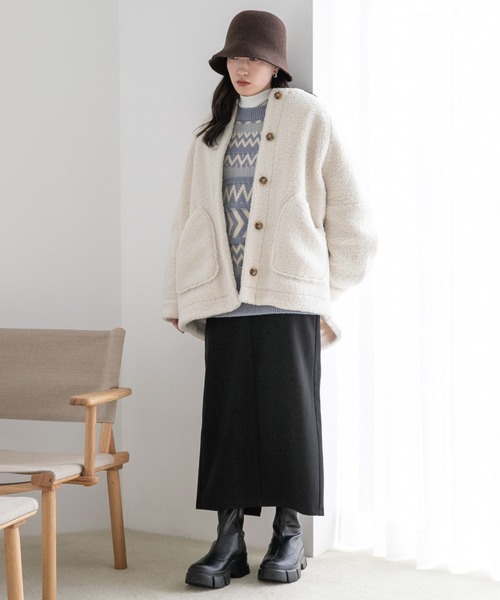 LOWRYS FARM（ローリーズファーム）の「ノルディックニットプルオーバーＬＳ 170930（ニット/セーター・レディース・ライトブルー/ブラック/ベージュ/ブルー・FREE）」の20枚目の写真