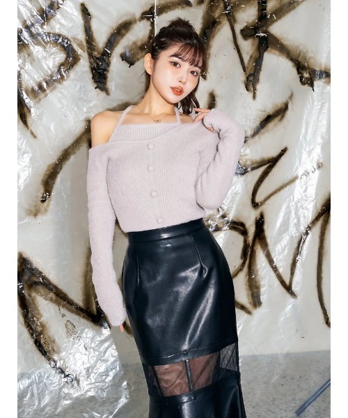 Darich ダーリッチ　ニット オープンデザインフェザーニット（ニット/セーター）｜Darich