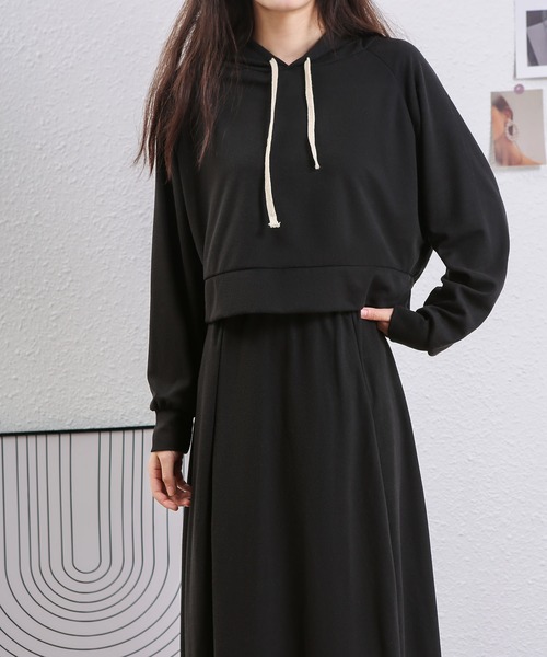 MAISON DE THERESE(メゾン ド テレーズ)の「セットアップ(スウェット+スカート)(セットアップ・レディース・ピンク/ブラック/グレー・M/L)」の9枚目の写真
